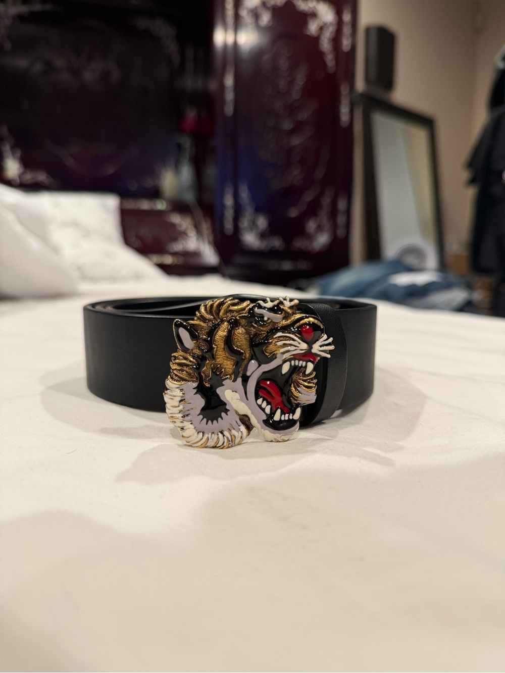 Gucci tiger belt